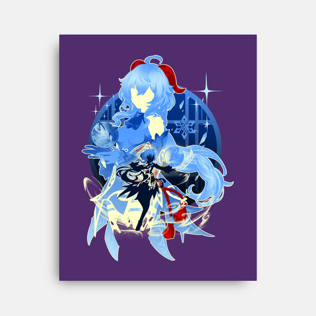 Plenilune Gaze Ganyu-none stretched canvas-hypertwenty
