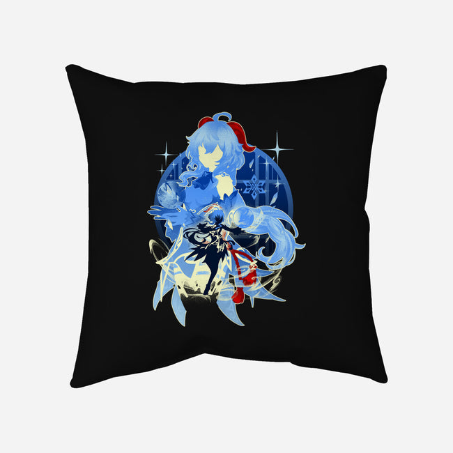 Plenilune Gaze Ganyu-none removable cover w insert throw pillow-hypertwenty