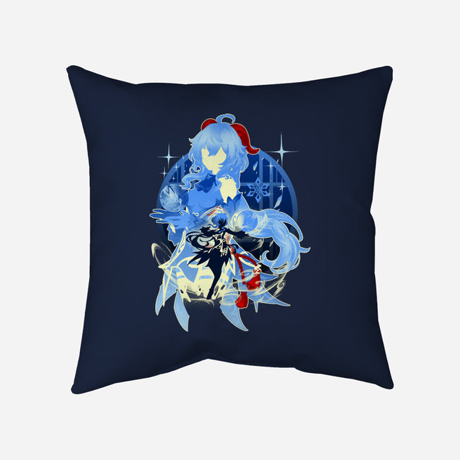 Plenilune Gaze Ganyu-none removable cover w insert throw pillow-hypertwenty