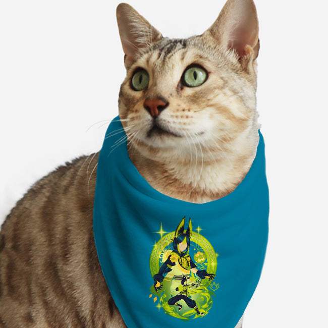 Verdant Strider Tighnari-cat bandana pet collar-hypertwenty