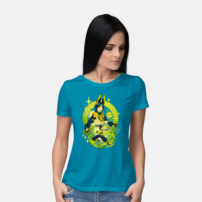 Verdant Strider Tighnari-womens basic tee-hypertwenty