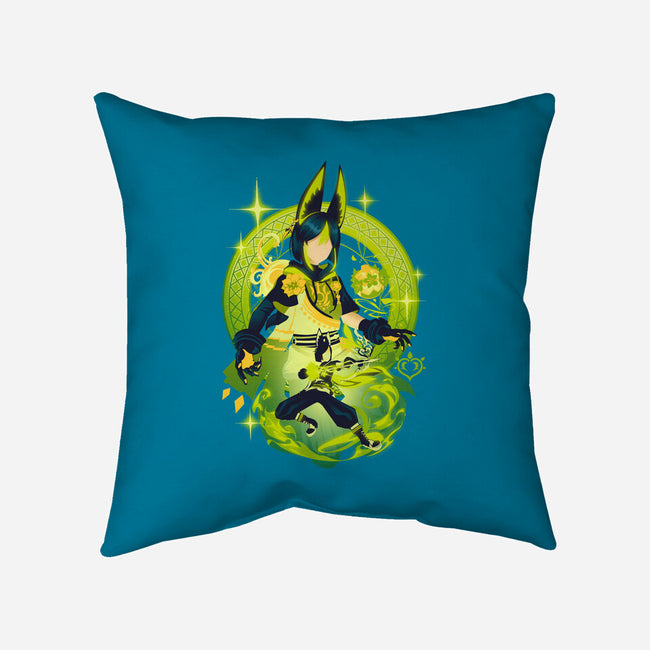 Verdant Strider Tighnari-none removable cover w insert throw pillow-hypertwenty