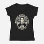 Monday Hates You Too-womens v-neck tee-momma_gorilla