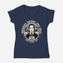 Monday Hates You Too-womens v-neck tee-momma_gorilla