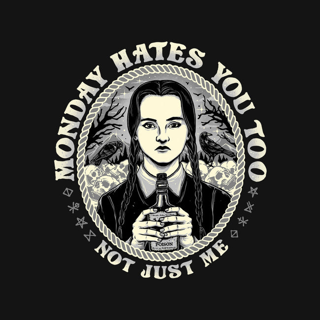 Monday Hates You Too-womens off shoulder tee-momma_gorilla