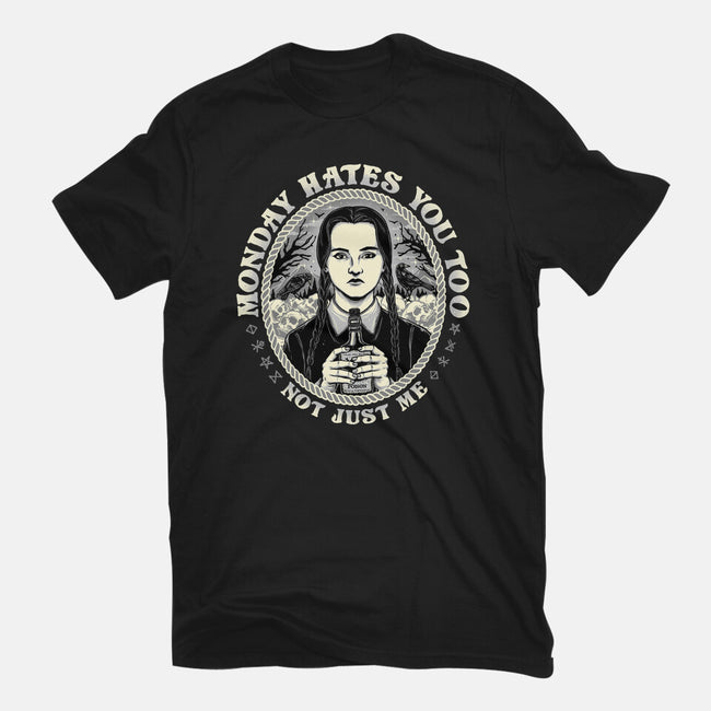 Monday Hates You Too-unisex basic tee-momma_gorilla