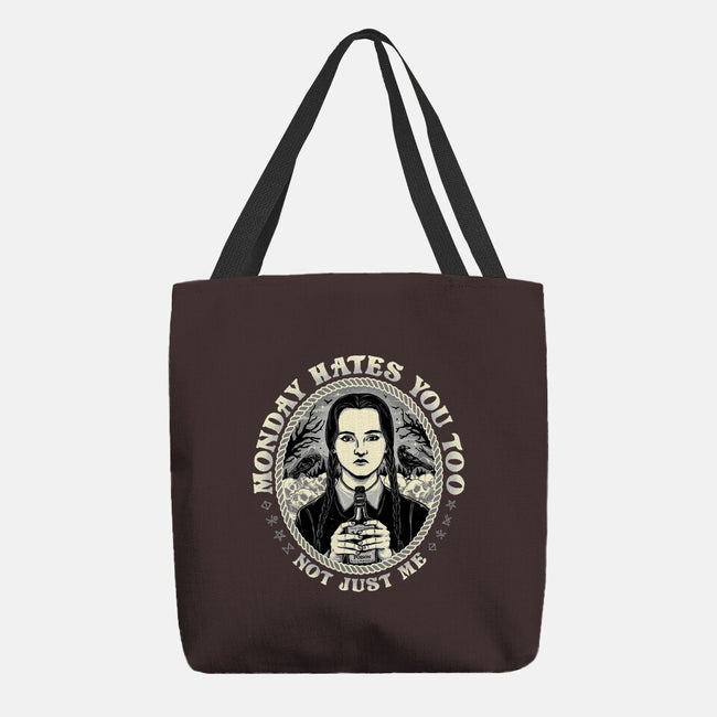 Monday Hates You Too-none basic tote bag-momma_gorilla