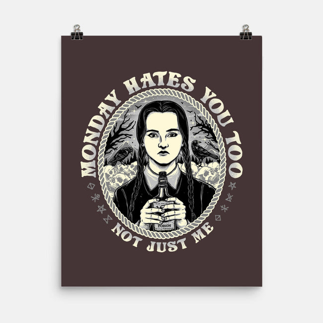 Monday Hates You Too-none matte poster-momma_gorilla