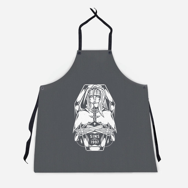 Vincent Valentine-unisex kitchen apron-Alundrart