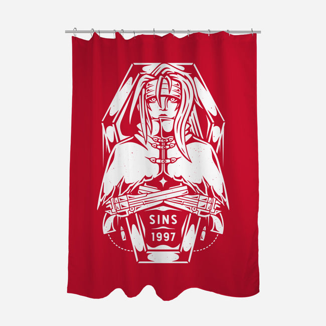 Vincent Valentine-none polyester shower curtain-Alundrart