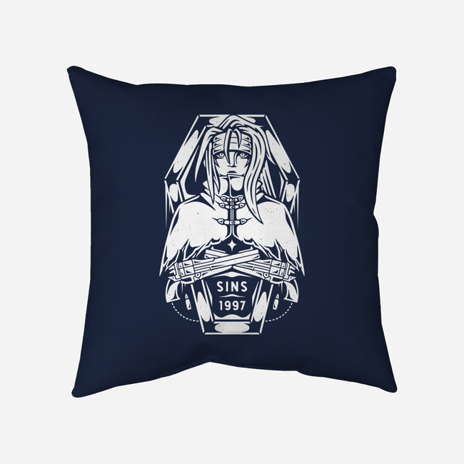Vincent Valentine-none removable cover w insert throw pillow-Alundrart