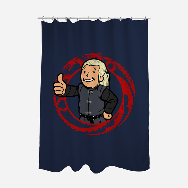 Vault Daemon-none polyester shower curtain-Boggs Nicolas