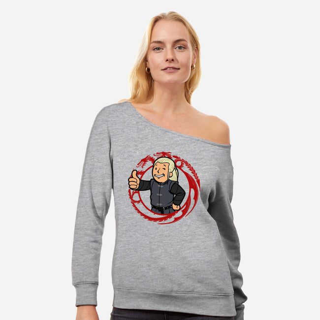 Vault Daemon-womens off shoulder sweatshirt-Boggs Nicolas