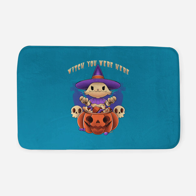 Witch You Were Here-none memory foam bath mat-ManuelTurchiDesign