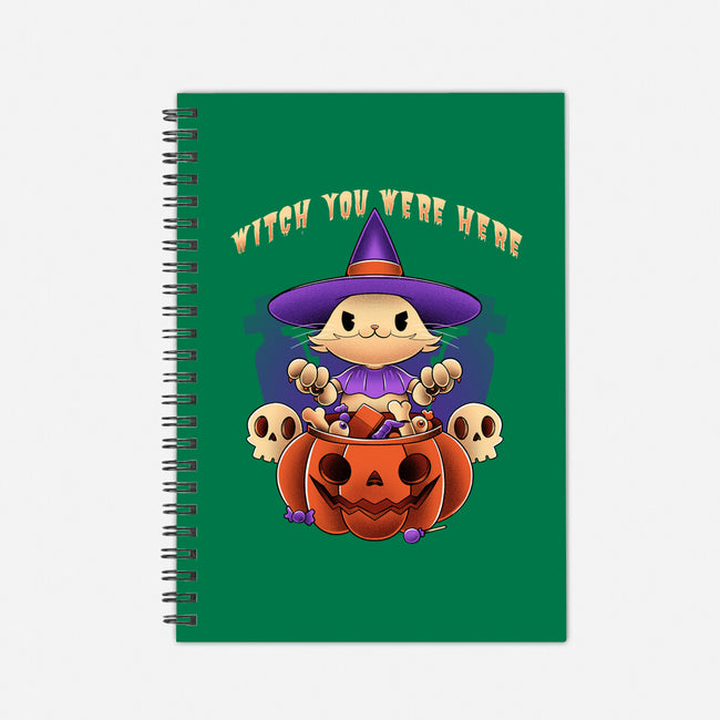 Witch You Were Here-none dot grid notebook-ManuelTurchiDesign