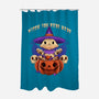 Witch You Were Here-none polyester shower curtain-ManuelTurchiDesign