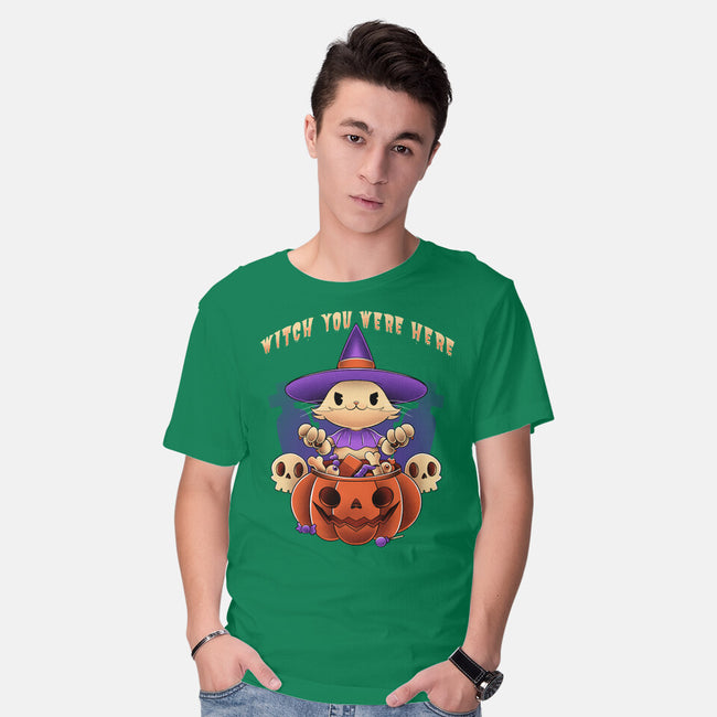 Witch You Were Here-mens basic tee-ManuelTurchiDesign