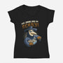 Eat Drink And Be Scary-womens v-neck tee-ManuelTurchiDesign