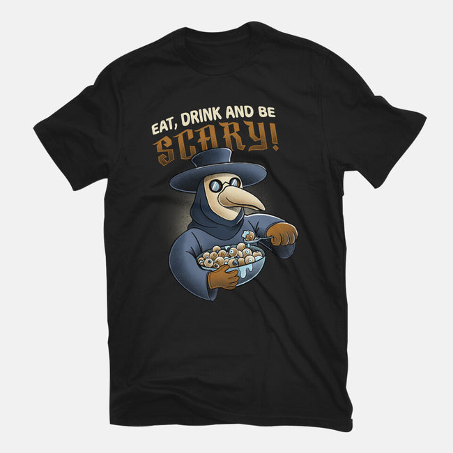Eat Drink And Be Scary-mens heavyweight tee-ManuelTurchiDesign