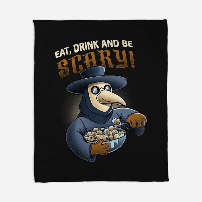 Eat Drink And Be Scary-none fleece blanket-ManuelTurchiDesign