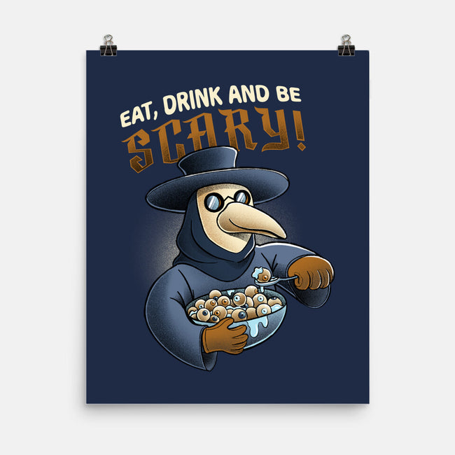 Eat Drink And Be Scary-none matte poster-ManuelTurchiDesign