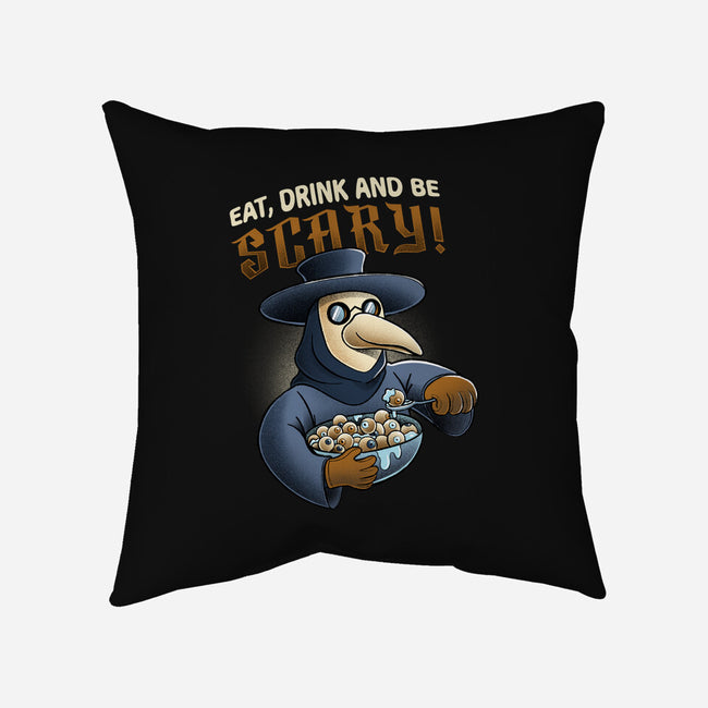 Eat Drink And Be Scary-none removable cover throw pillow-ManuelTurchiDesign
