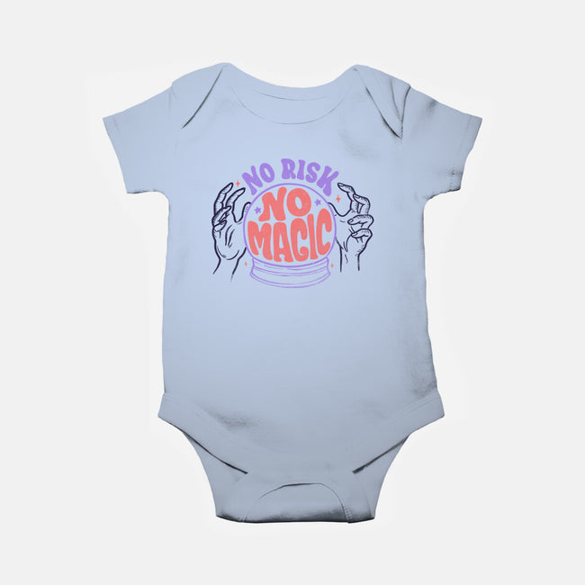 No Risk No Magic-baby basic onesie-tobefonseca