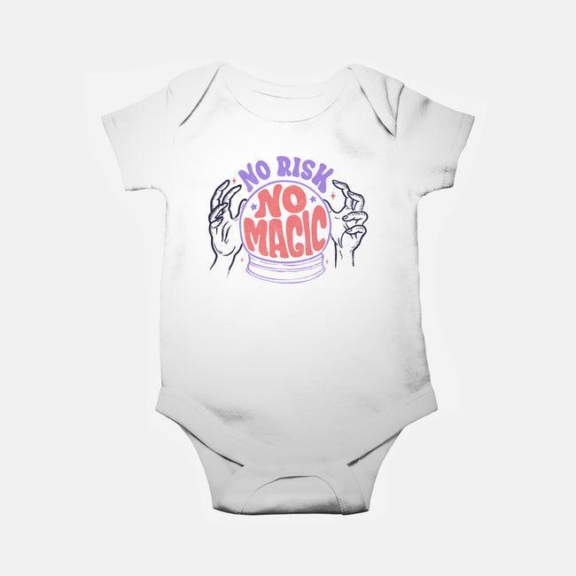 No Risk No Magic-baby basic onesie-tobefonseca