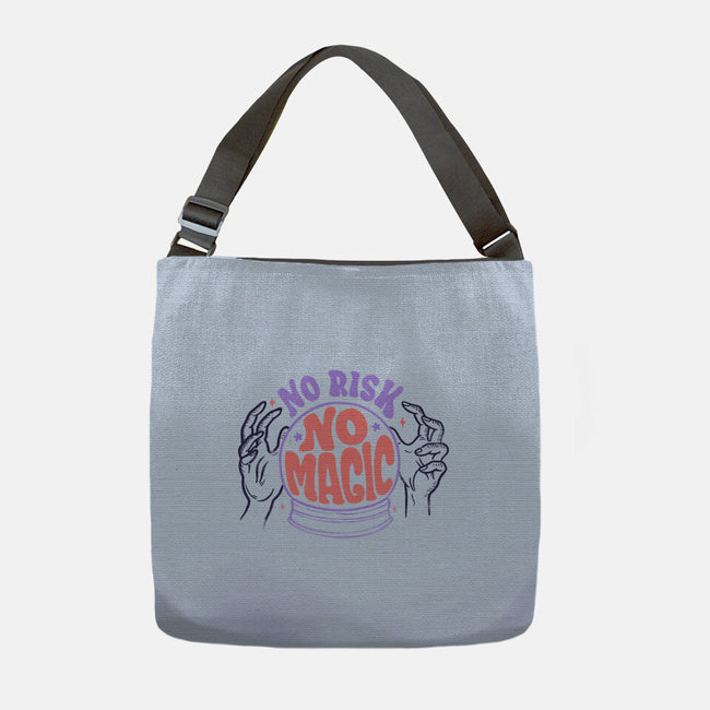No Risk No Magic-none adjustable tote bag-tobefonseca