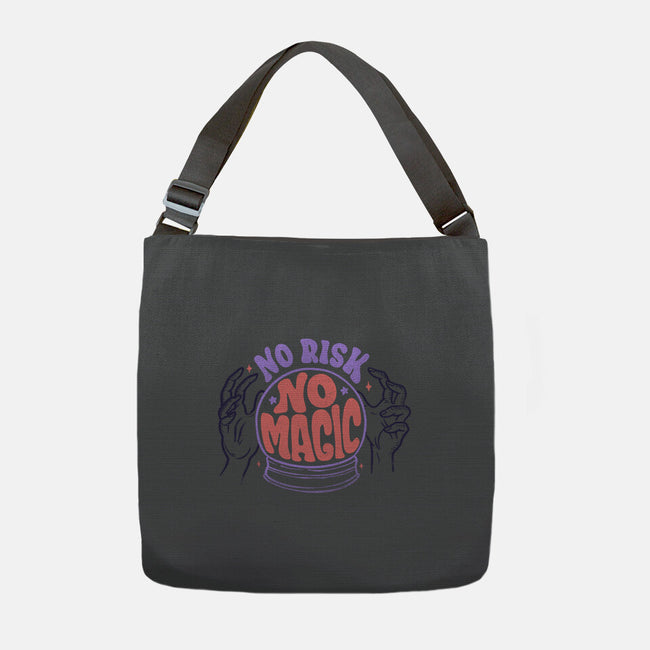 No Risk No Magic-none adjustable tote bag-tobefonseca