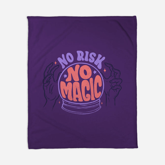 No Risk No Magic-none fleece blanket-tobefonseca