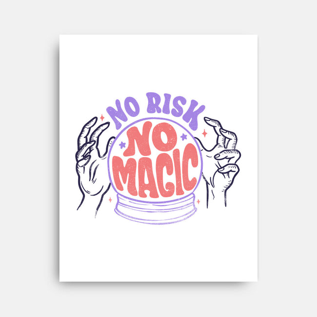 No Risk No Magic-none stretched canvas-tobefonseca