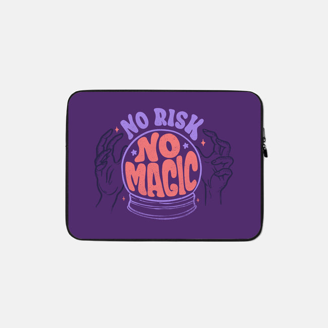 No Risk No Magic-none zippered laptop sleeve-tobefonseca