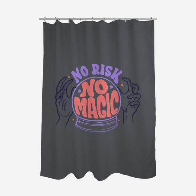 No Risk No Magic-none polyester shower curtain-tobefonseca