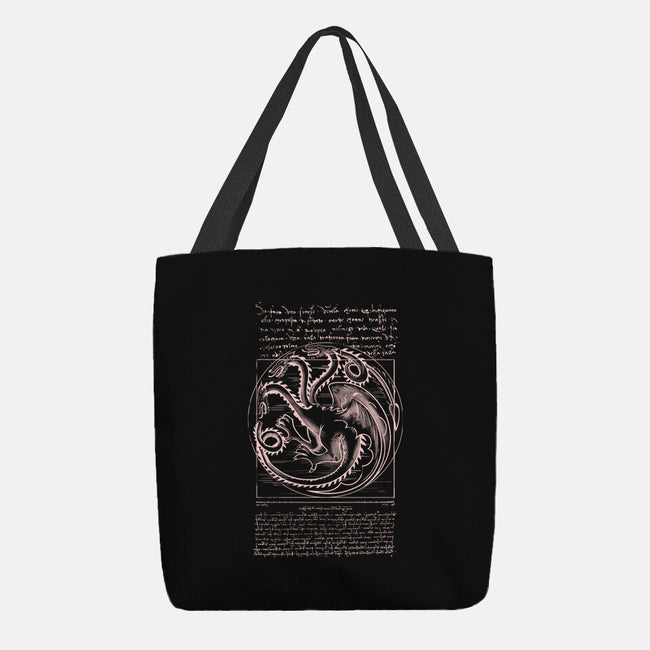 Vitruvia Dragon-none basic tote bag-fanfabio