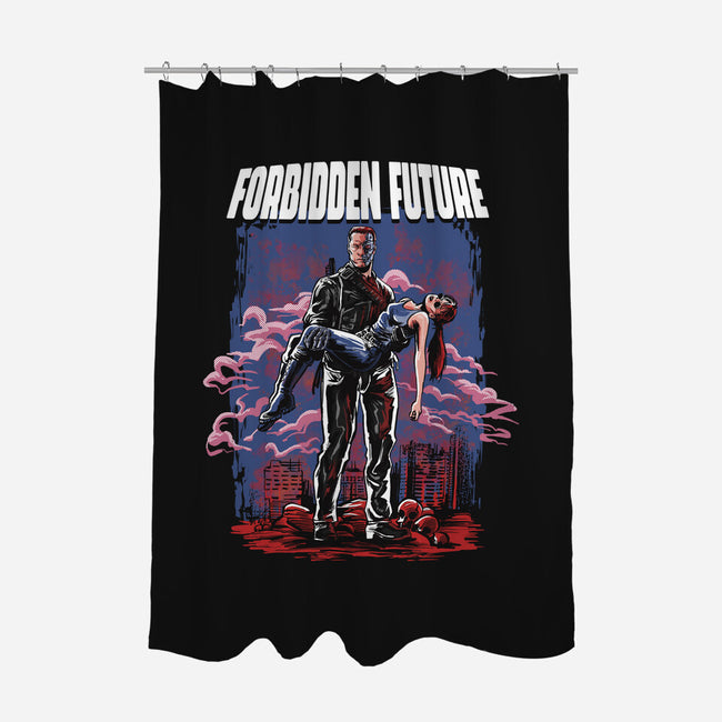 Forbidden Future-none polyester shower curtain-zascanauta