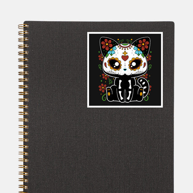 Dia De Los Gatos Muertos-none glossy sticker-retrodivision