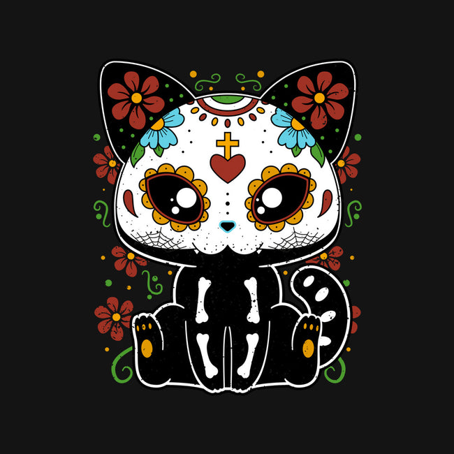 Dia De Los Gatos Muertos-none removable cover w insert throw pillow-retrodivision