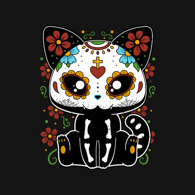 Dia De Los Gatos Muertos-cat bandana pet collar-retrodivision
