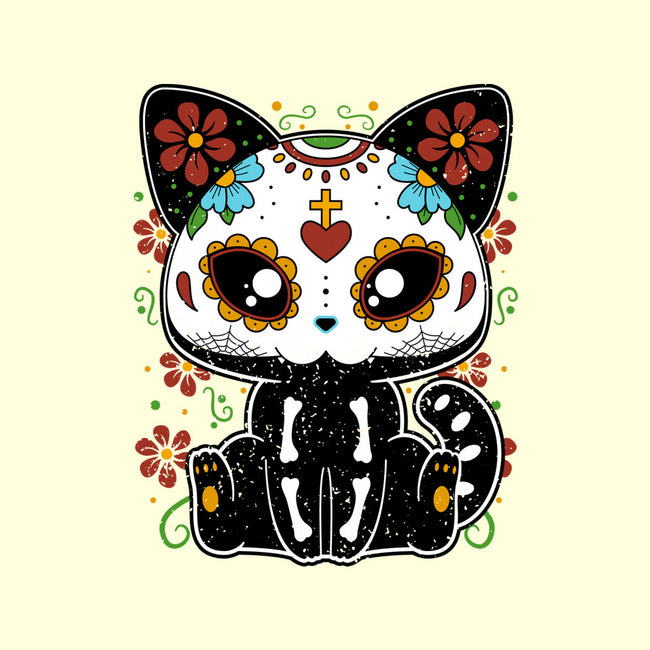 Dia De Los Gatos Muertos-none basic tote bag-retrodivision