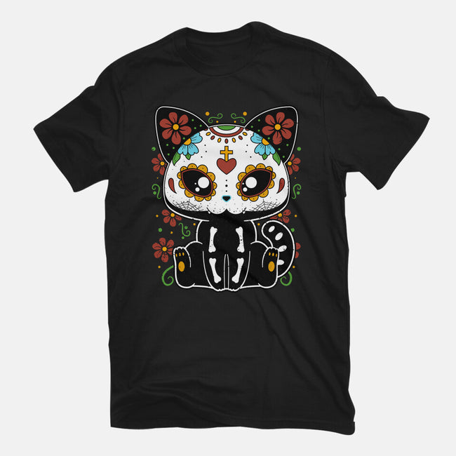 Dia De Los Gatos Muertos-mens heavyweight tee-retrodivision