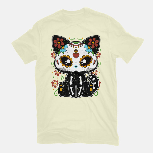 Dia De Los Gatos Muertos-mens basic tee-retrodivision