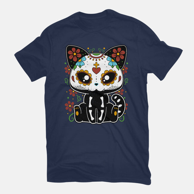 Dia De Los Gatos Muertos-mens basic tee-retrodivision