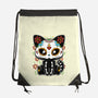 Dia De Los Gatos Muertos-none drawstring bag-retrodivision
