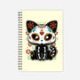 Dia De Los Gatos Muertos-none dot grid notebook-retrodivision