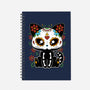 Dia De Los Gatos Muertos-none dot grid notebook-retrodivision