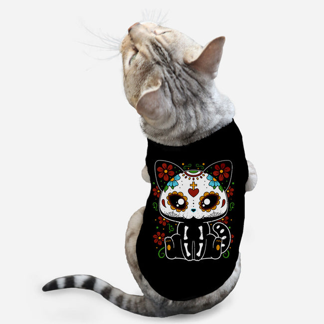 Dia De Los Gatos Muertos-cat basic pet tank-retrodivision