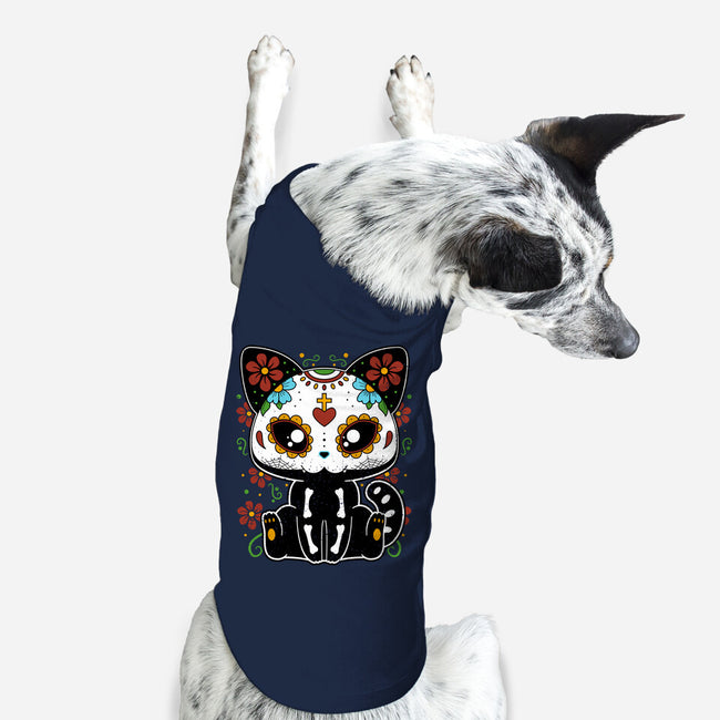 Dia De Los Gatos Muertos-dog basic pet tank-retrodivision