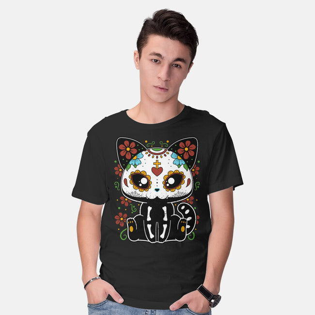 Dia De Los Gatos Muertos-mens basic tee-retrodivision