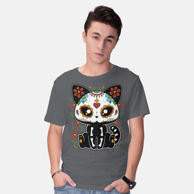 Dia De Los Gatos Muertos-mens basic tee-retrodivision